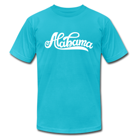 Alabama T-Shirt - Hand Lettered Unisex Alabama T Shirt - turquoise