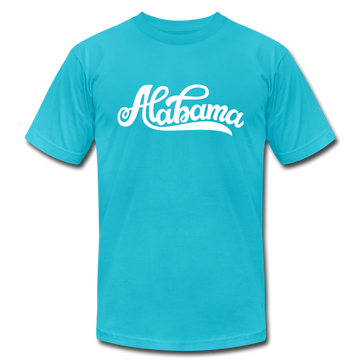 Alabama T-Shirt - Hand Lettered Unisex Alabama T Shirt - turquoise