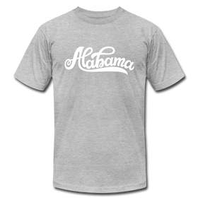 Alabama T-Shirt - Hand Lettered Unisex Alabama T Shirt - heather gray