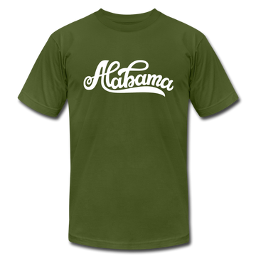 Alabama T-Shirt - Hand Lettered Unisex Alabama T Shirt - olive