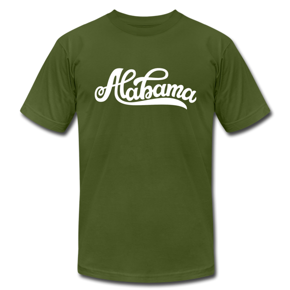Alabama T-Shirt - Hand Lettered Unisex Alabama T Shirt - olive