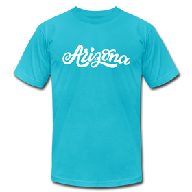 Arizona T-Shirt - Hand Lettered Unisex Arizona T Shirt - turquoise