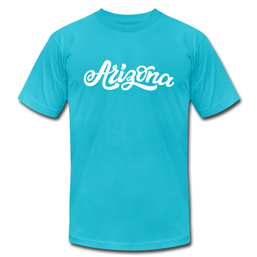 Arizona T-Shirt - Hand Lettered Unisex Arizona T Shirt - turquoise