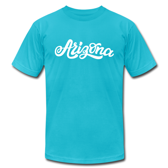 Arizona T-Shirt - Hand Lettered Unisex Arizona T Shirt - turquoise