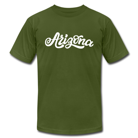 Arizona T-Shirt - Hand Lettered Unisex Arizona T Shirt - olive