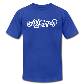Arkansas T-Shirt - Hand Lettered Unisex Arkansas T Shirt - royal blue