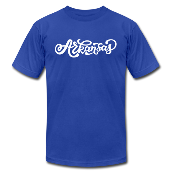 Arkansas T-Shirt - Hand Lettered Unisex Arkansas T Shirt - royal blue