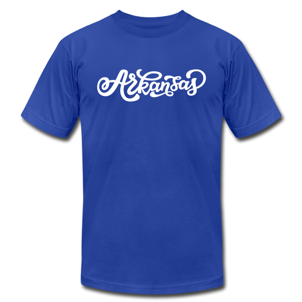 Arkansas T-Shirt - Hand Lettered Unisex Arkansas T Shirt - royal blue