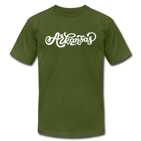 Arkansas T-Shirt - Hand Lettered Unisex Arkansas T Shirt - olive