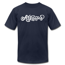 Arkansas T-Shirt - Hand Lettered Unisex Arkansas T Shirt - navy