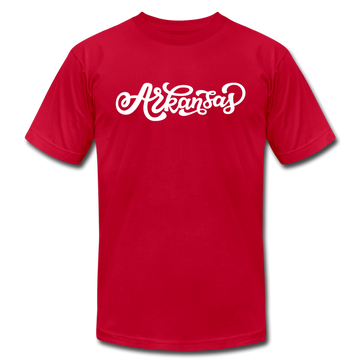 Arkansas T-Shirt - Hand Lettered Unisex Arkansas T Shirt - red