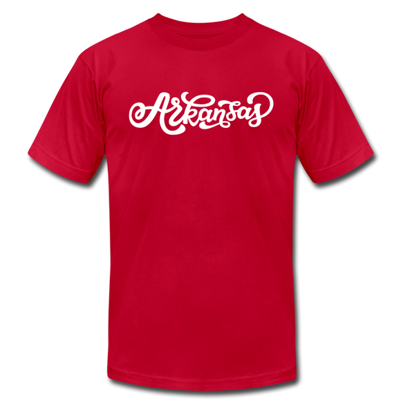 Arkansas T-Shirt - Hand Lettered Unisex Arkansas T Shirt - red
