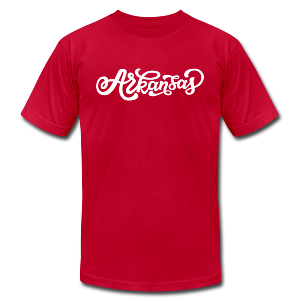 Arkansas T-Shirt - Hand Lettered Unisex Arkansas T Shirt - red