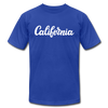 California T-Shirt - Hand Lettered Unisex California T Shirt - royal blue