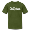 California T-Shirt - Hand Lettered Unisex California T Shirt - olive