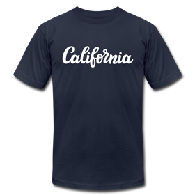 California T-Shirt - Hand Lettered Unisex California T Shirt - navy
