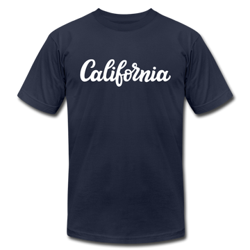 California T-Shirt - Hand Lettered Unisex California T Shirt - navy