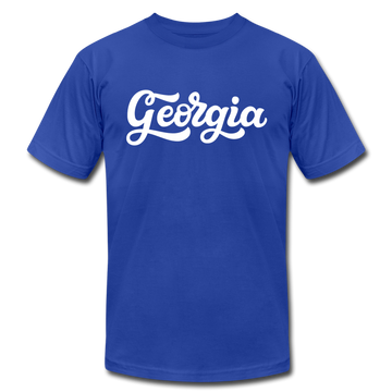 Georgia T-Shirt - Hand Lettered Unisex Georgia T Shirt - royal blue