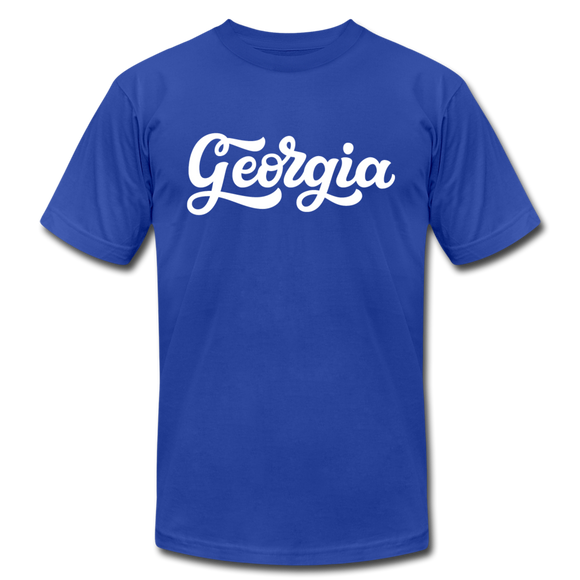 Georgia T-Shirt - Hand Lettered Unisex Georgia T Shirt - royal blue