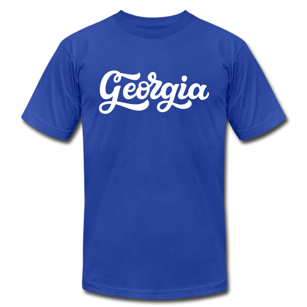 Georgia T-Shirt - Hand Lettered Unisex Georgia T Shirt - royal blue