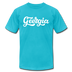 Georgia T-Shirt - Hand Lettered Unisex Georgia T Shirt - turquoise