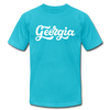 Georgia T-Shirt - Hand Lettered Unisex Georgia T Shirt - turquoise