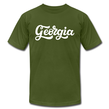 Georgia T-Shirt - Hand Lettered Unisex Georgia T Shirt - olive