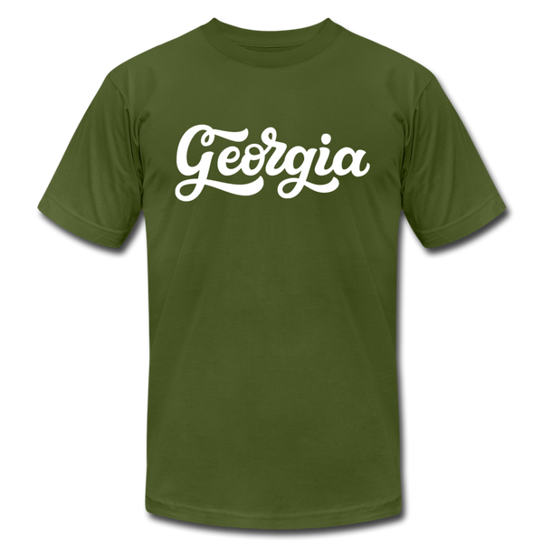 Georgia T-Shirt - Hand Lettered Unisex Georgia T Shirt - olive