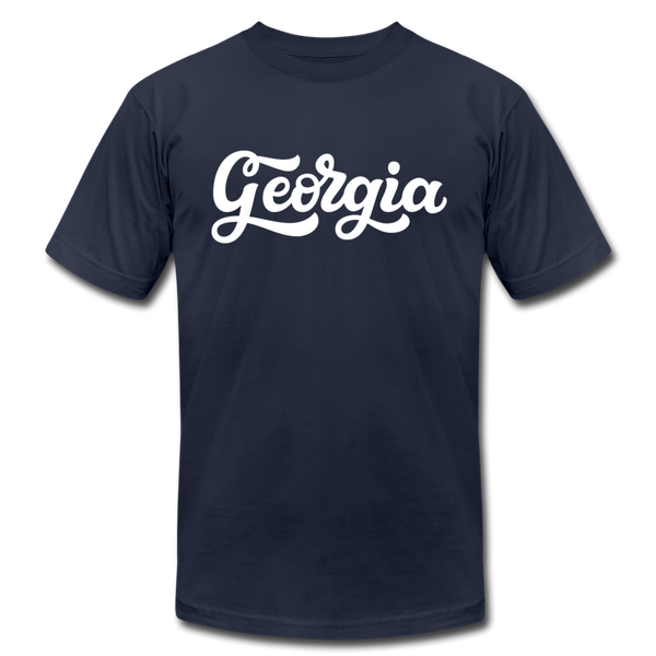 Georgia T-Shirt - Hand Lettered Unisex Georgia T Shirt - navy