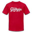 Georgia T-Shirt - Hand Lettered Unisex Georgia T Shirt - red