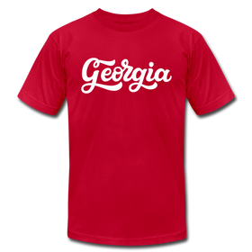 Georgia T-Shirt - Hand Lettered Unisex Georgia T Shirt - red