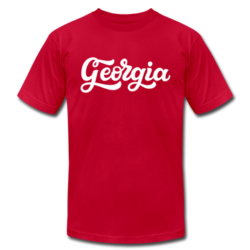 Georgia T-Shirt - Hand Lettered Unisex Georgia T Shirt - red