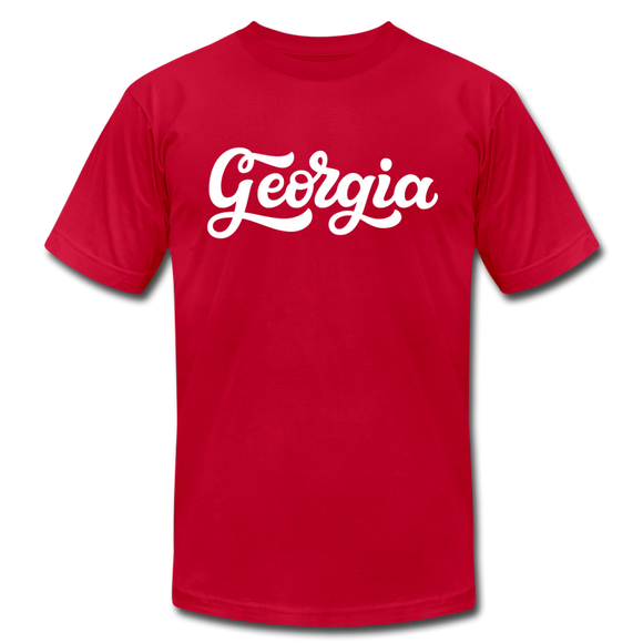 Georgia T-Shirt - Hand Lettered Unisex Georgia T Shirt - red