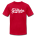 Georgia T-Shirt - Hand Lettered Unisex Georgia T Shirt - red