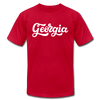 Georgia T-Shirt - Hand Lettered Unisex Georgia T Shirt - red
