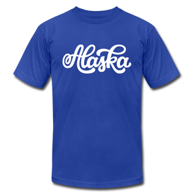 Alaska T-Shirt - Hand Lettered Unisex Alaska T Shirt - royal blue