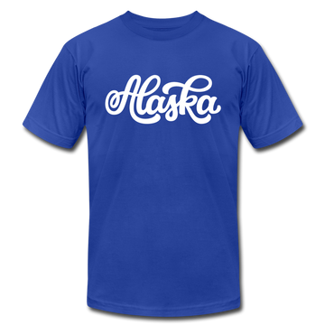 Alaska T-Shirt - Hand Lettered Unisex Alaska T Shirt - royal blue