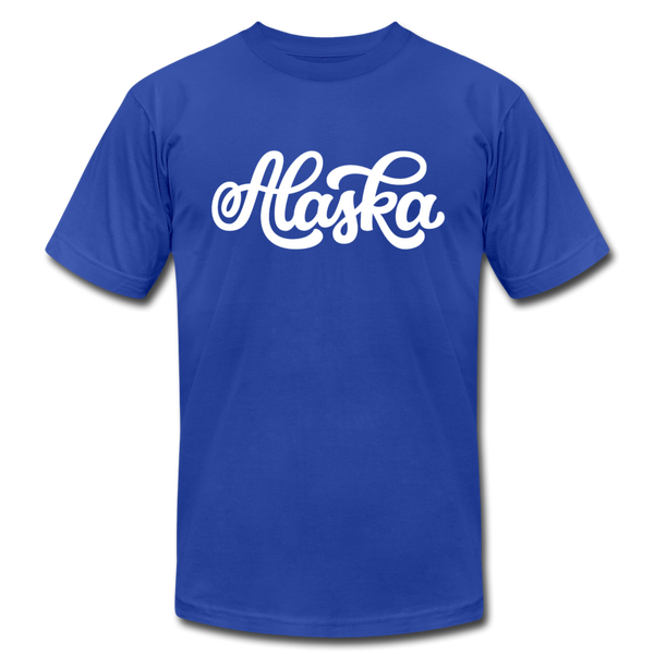 Alaska T-Shirt - Hand Lettered Unisex Alaska T Shirt - royal blue