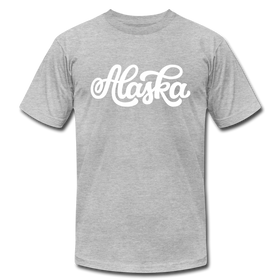 Alaska T-Shirt - Hand Lettered Unisex Alaska T Shirt - heather gray