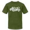 Alaska T-Shirt - Hand Lettered Unisex Alaska T Shirt - olive