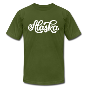 Alaska T-Shirt - Hand Lettered Unisex Alaska T Shirt - olive