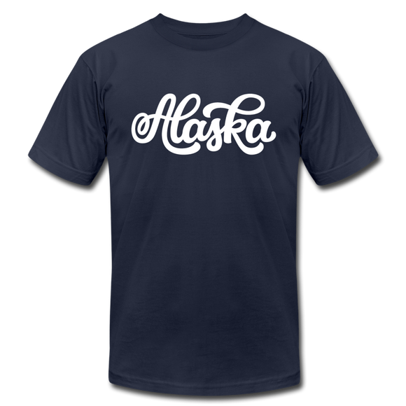 Alaska T-Shirt - Hand Lettered Unisex Alaska T Shirt - navy
