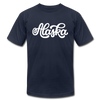 Alaska T-Shirt - Hand Lettered Unisex Alaska T Shirt - navy