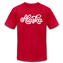 Alaska T-Shirt - Hand Lettered Unisex Alaska T Shirt - red