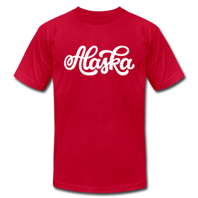 Alaska T-Shirt - Hand Lettered Unisex Alaska T Shirt - red