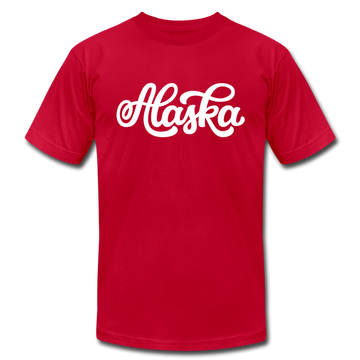 Alaska T-Shirt - Hand Lettered Unisex Alaska T Shirt - red