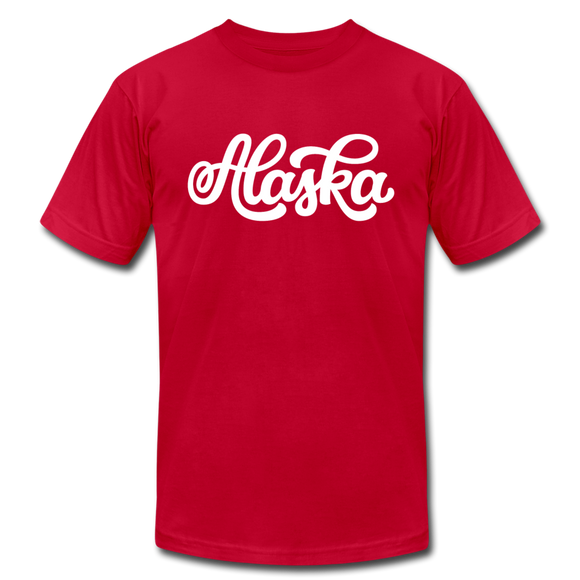 Alaska T-Shirt - Hand Lettered Unisex Alaska T Shirt - red
