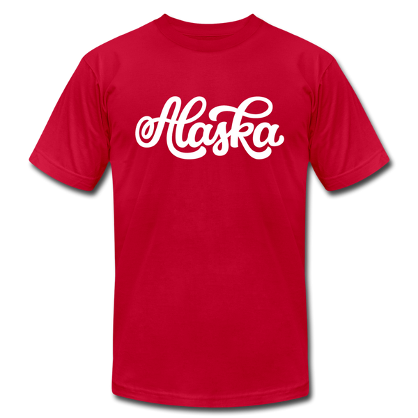 Alaska T-Shirt - Hand Lettered Unisex Alaska T Shirt - red