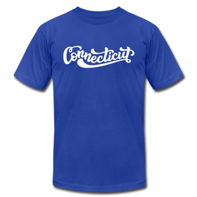 Connecticut T-Shirt - Hand Lettered Unisex Connecticut T Shirt - royal blue