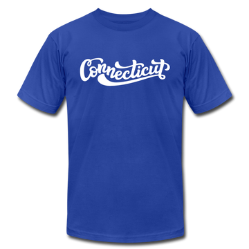 Connecticut T-Shirt - Hand Lettered Unisex Connecticut T Shirt - royal blue